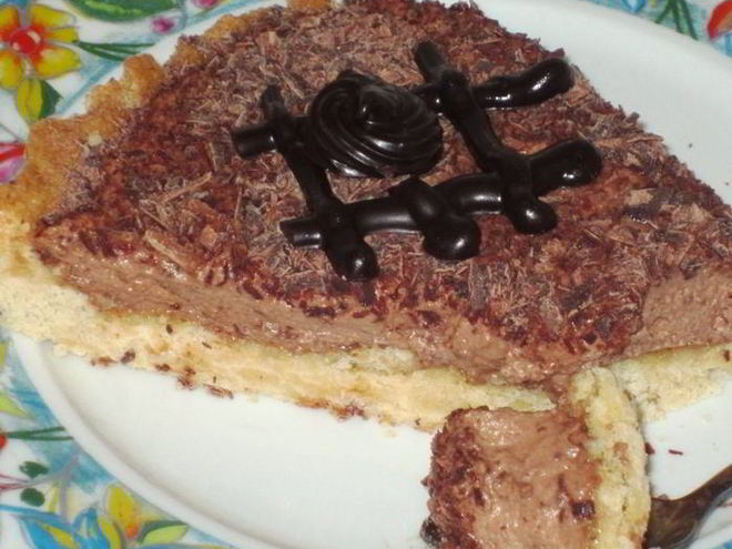 Рецепт кростаты с шоколадным муссом