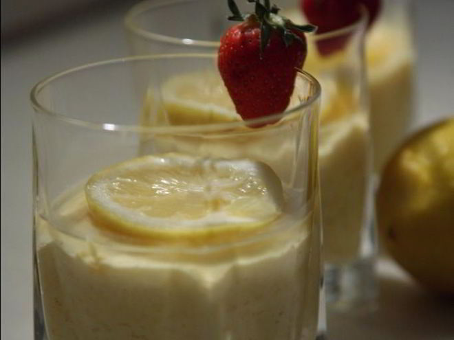 Рецепт лимонно-медового мусс