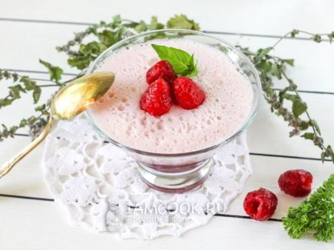 Рецепт малинового мусса