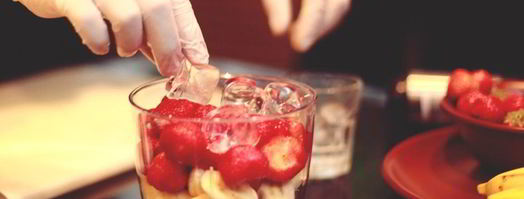 мусс из клубники и бананов. Шаг 2