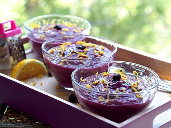 Рецепт мусса из кус-куса с ягодами и фруктами