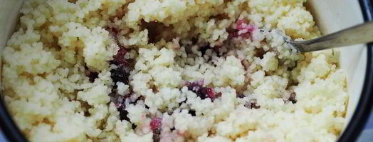 мусс из кус-куса с ягодами и фруктами. Шаг 2