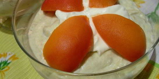 Нежный мусс из ревеня