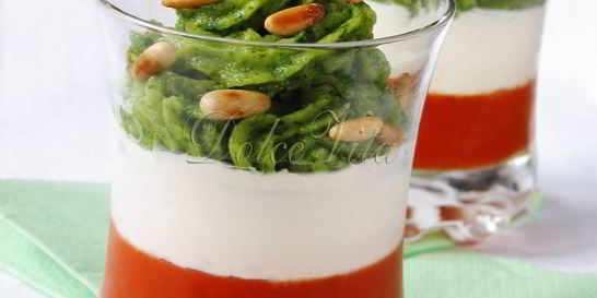 Праздничная закуска Капрезе-мусс