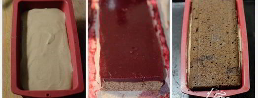 рождественское полено с шоколадным муссом и ягодами. Шаг 6