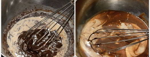 рождественское полено с шоколадным муссом и ягодами. Шаг 8