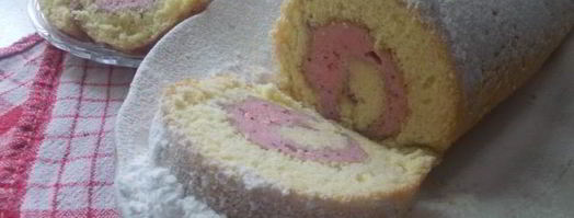 рулет с клубничным муссом. Шаг 13