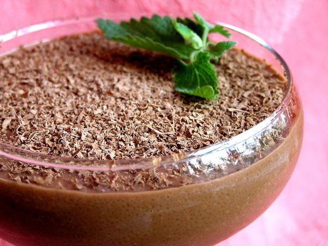 Рецепт шоколадна-манного мусс