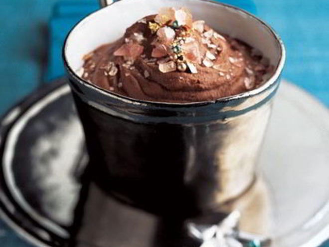 Рецепт шоколадна-ванильного мусс