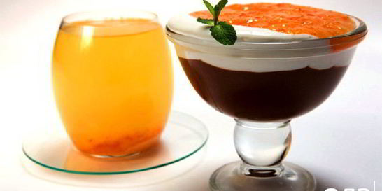 Шоколадный мусс с хурмой