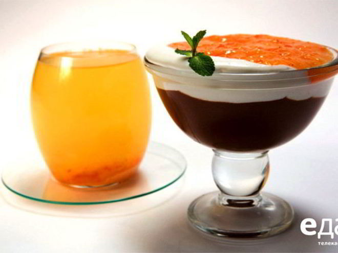 Рецепт шоколадного мусса с хурмой