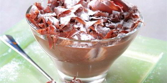 Шоколадный мусс с оливковым маслом и бренди