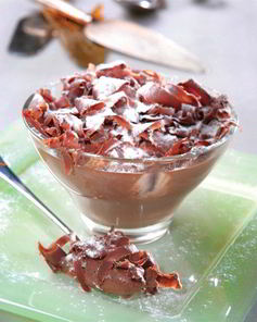 Шоколадный мусс с оливковым маслом и бренди