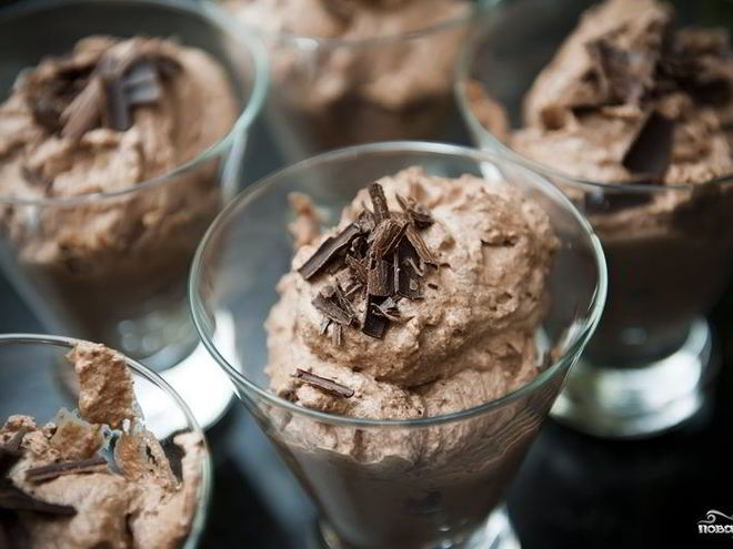 Рецепт шоколадного мусса