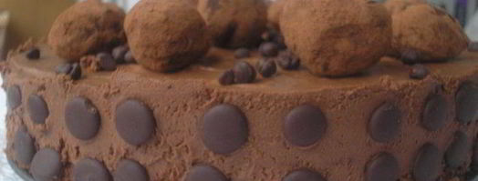 шоколадный торт-мусс с кофейно-карамельными трюфелями. Шаг 13