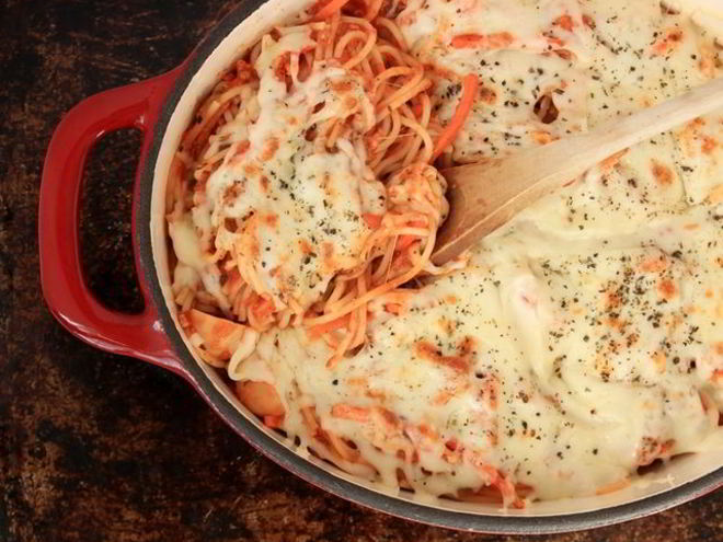 Рецепт спагетти муссолини