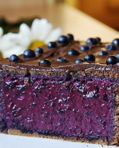 Торт-мусс с черникой