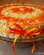 Торт-мусс с персиками