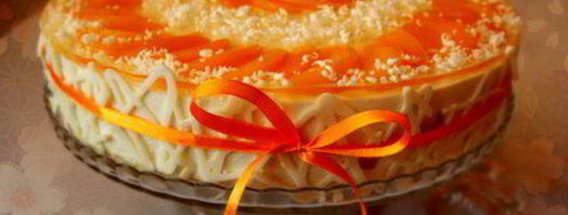 торт-мусс с персиками. Шаг 14