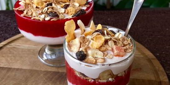 Творожно-ягодный мусс