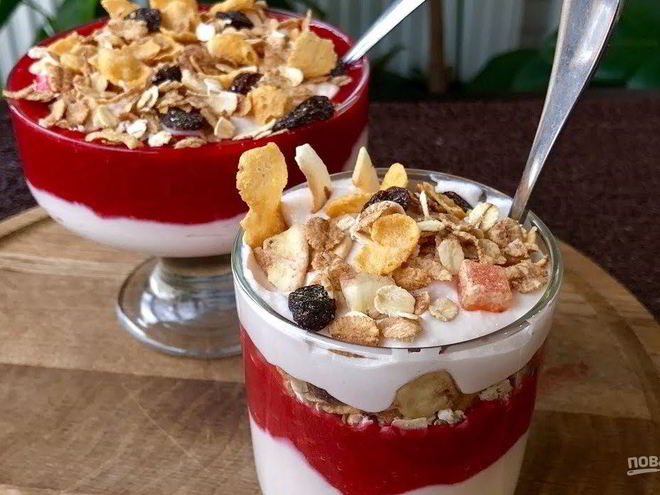 Рецепт творожно-ягодного мусс