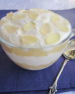 Творожный десерт с яблочным муссом