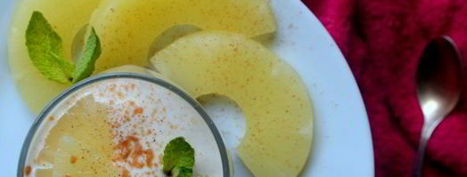 творожный мусс с ананасом и карамельными нотами. Шаг 5