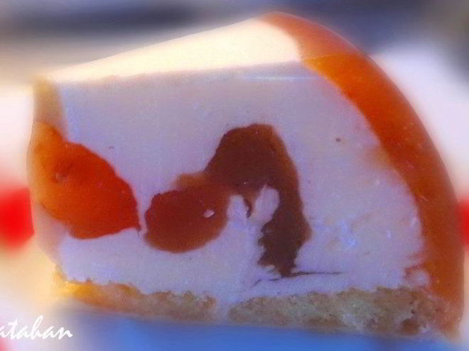 Рецепт творожного мусса в персиковом желе