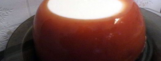 творожный мусс в персиковом желе. Шаг 4