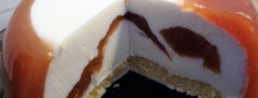 творожный мусс в персиковом желе. Шаг 5