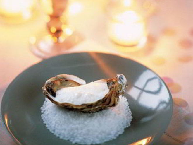 Рецепт устриц с муссом камамбер