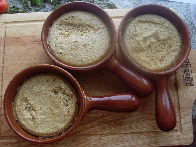 Рецепт запеченного мусса из белых грибов со сметаной