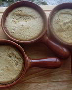 Запеченный мусс из белых грибов со сметаной