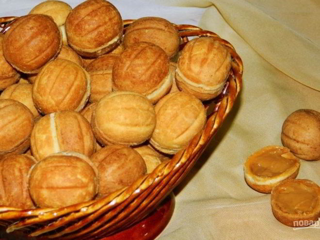 Рецепт орешки со сгущенкой классические