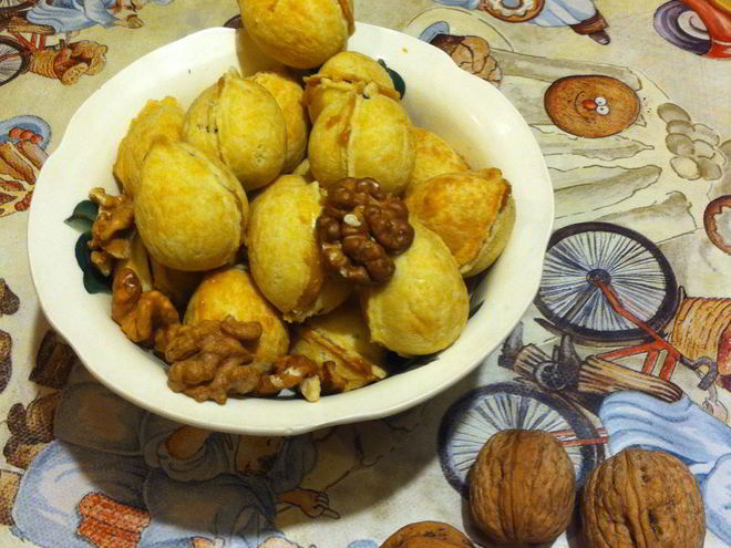 Рецепт орешков со сгущенкой