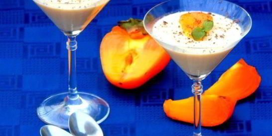 Панна-котта с хурмой