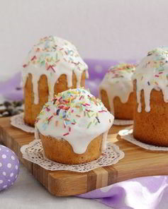 Апельсиновый бездрожжевой кулич