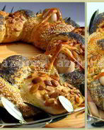 Итальянская пасхальная коса с начинкой