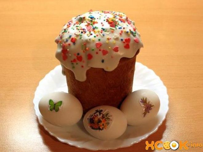 Рецепт кулича на сливках