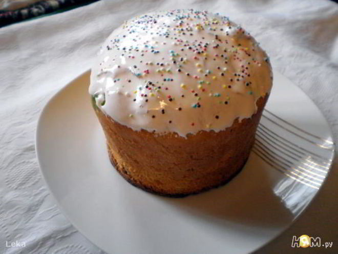 Рецепт кулича пасхального с изюмом и орехами