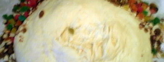 кулич пасхальный с изюмом и орехами. Шаг 5