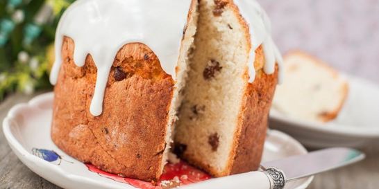 Кулич с изюмом в хлебопечке