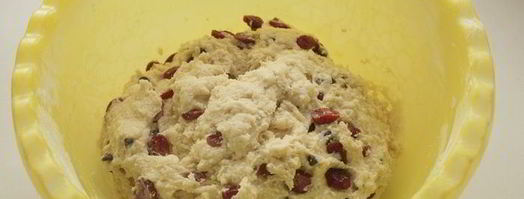 кулич творожный с вяленой клюквой. Шаг 5