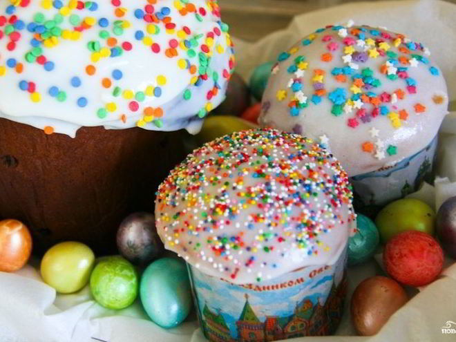 Рецепт куличей на маргарине