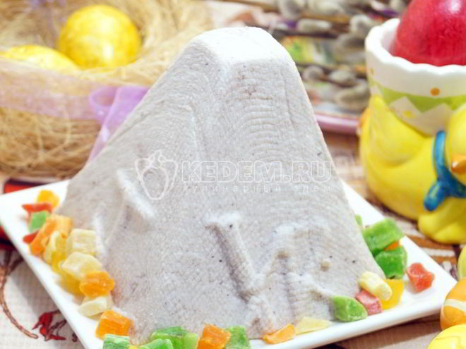 Рецепт пасхи черничной