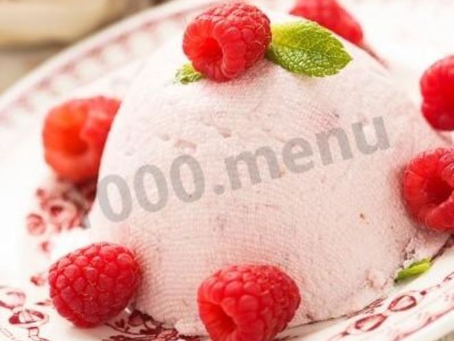 Рецепт пасхи малиновой