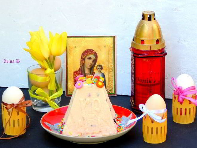 Рецепт пасхи с вяленой клюквой и цукатами