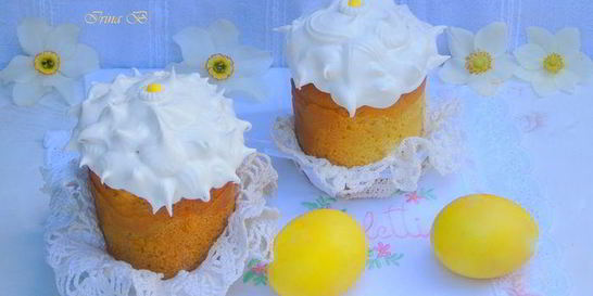 Пасхальный Кулич с марципаном