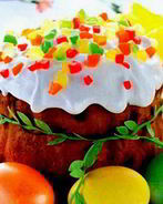 Пасхальный кулич с цукатами