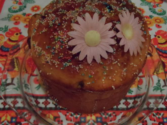 Рецепт пасхального кулича в сахарной глазури